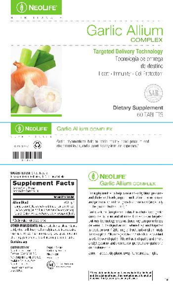 NeoLife Nutritionals Garlic Allium Complex - supplement