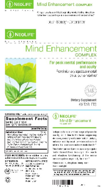 NeoLife Nutritionals Mind Enhancement Complex - supplement