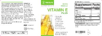 NeoLife Nutritionals Vitamin E Plus - supplement