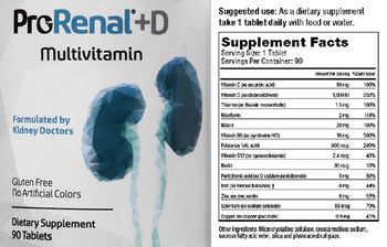 Nephroceuticals ProRenal + D - supplement