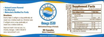 Neptune Health Omega 1530 - supplement