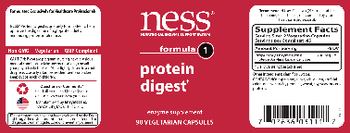 NESS Nutritional Enzyme Support System Formula 1 Protein Digest - enzyme supplement