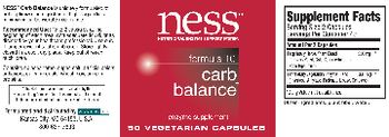 NESS Nutritional Enzyme Support System Formula 10 Carb Balance - enzyme supplement