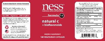 NESS Nutritional Enzyme Support System Formula 11 Natural C + Bioflavonoids - enzyme supplement