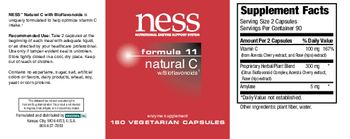 NESS Nutritional Enzyme Support System Formula 11 Natural C W/Bioflavonoids - enzyme supplement