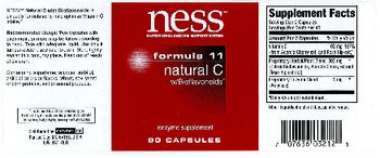 NESS Nutritional Enzyme Support System Formula 11 Natural C W/Bioflavonoids - enzyme supplement