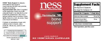 NESS Nutritional Enzyme Support System Formula 16 Bone Support - enzyme supplement