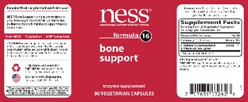 NESS Nutritional Enzyme Support System Formula 16 Bone Support - enzyme supplement