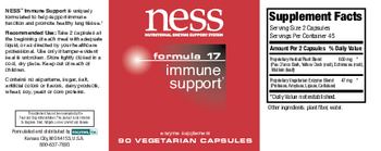 NESS Nutritional Enzyme Support System Formula 17 Immune Support - enzyme supplement