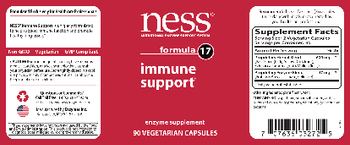 NESS Nutritional Enzyme Support System Formula 17 Immune Support - enzyme supplement