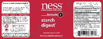 NESS Nutritional Enzyme Support System Formula 2 Starch Digest - enzyme supplement