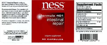 NESS Nutritional Enzyme Support System Formula 401 Intestinal Repair - enzyme supplement