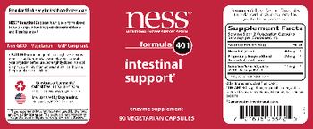 NESS Nutritional Enzyme Support System Formula 401 Intestinal Support - enzyme supplement