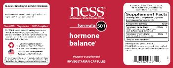 NESS Nutritional Enzyme Support System Formula 501 Hormone Balance - enzyme supplement