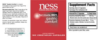 NESS Nutritional Enzyme Support System Formula 601 Gastric Comfort - enzyme supplement