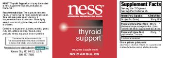 NESS Nutritional Enzyme Support System Thyroid Support - enzyme supplement