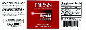 NESS Nutritional Enzyme Support System Thyroid Support - enzyme supplement