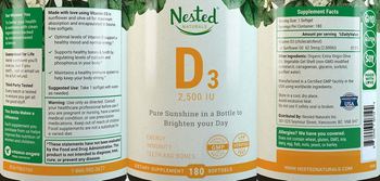 Nested Naturals D3 2,500 IU - supplement