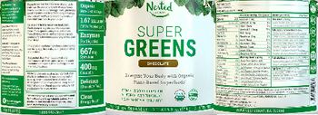 Nested Naturals Super Greens Chocolate - supplement