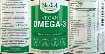 Nested Naturals Vegan Omega-3 - supplement