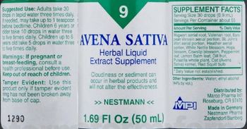 Nestmann Avena Sativa - herbal liquid extract supplement