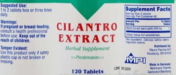 Nestmann Cilantro Extract - herbal supplement