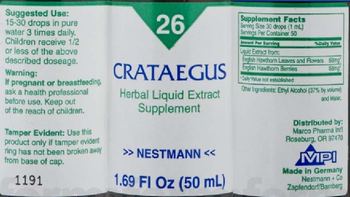 Nestmann Crataegus - herbal liquid extract supplement