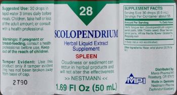 Nestmann Scolopendrium - herbal liquid extract supplement