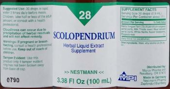 Nestmann Scolopendrium - herbal liquid extract supplement