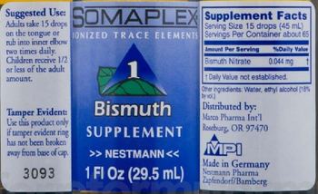 Nestmann Somaplex 1 Bismuth - supplement