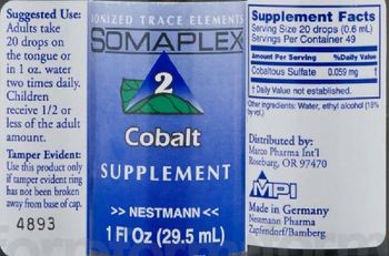 Nestmann Somaplex 2 Cobalt - supplement
