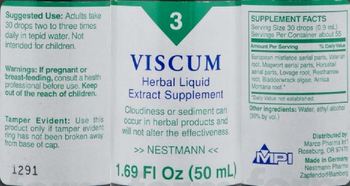 Nestmann Viscum - herbal liquid extract supplement