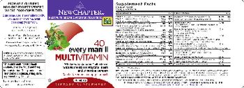 New Chapter 40+ Every Man II Multivitamin - supplement