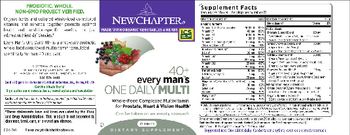 New Chapter 40+ Every Man's One Daily Multi - supplement