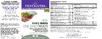 New Chapter 40+ Every Man's One Daily Multi - supplement