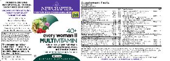 New Chapter 40+ Every Woman II Multivitamin - supplement