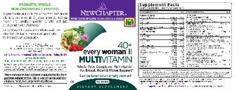 New Chapter 40+ Every Woman II Multivitamin - supplement