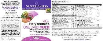 New Chapter 40+ Every Woman's One Daily Multi - supplement