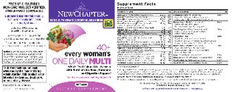 New Chapter 40+ Every Woman's One Daily Multi - supplement