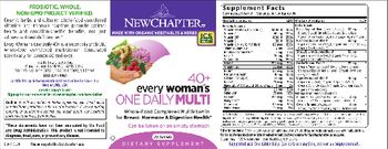 New Chapter 40+ Every Woman's One Daily Multi - supplement