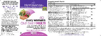 New Chapter 40+ Every Woman's One Daily Multi - supplement