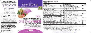 New Chapter 40+ Every Woman's One Daily Multi - supplement