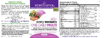 New Chapter 40+ Every Woman's One Daily Multi - supplement