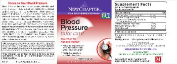 New Chapter Blood Pressure Take Care - supplement