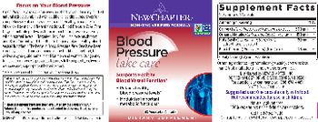 New Chapter Blood Pressure Take Care - supplement