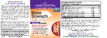 New Chapter Bone Strength Take Care Slim Tabs - supplement