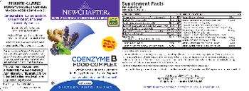 New Chapter Coenzyme B Food Complex - supplement