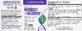 New Chapter Daily Workout + Recovery - supplement
