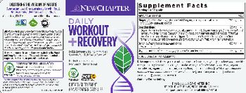 New Chapter Daily Workout + Recovery - supplement