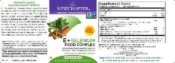 New Chapter E + Selenium Food Complex - supplement